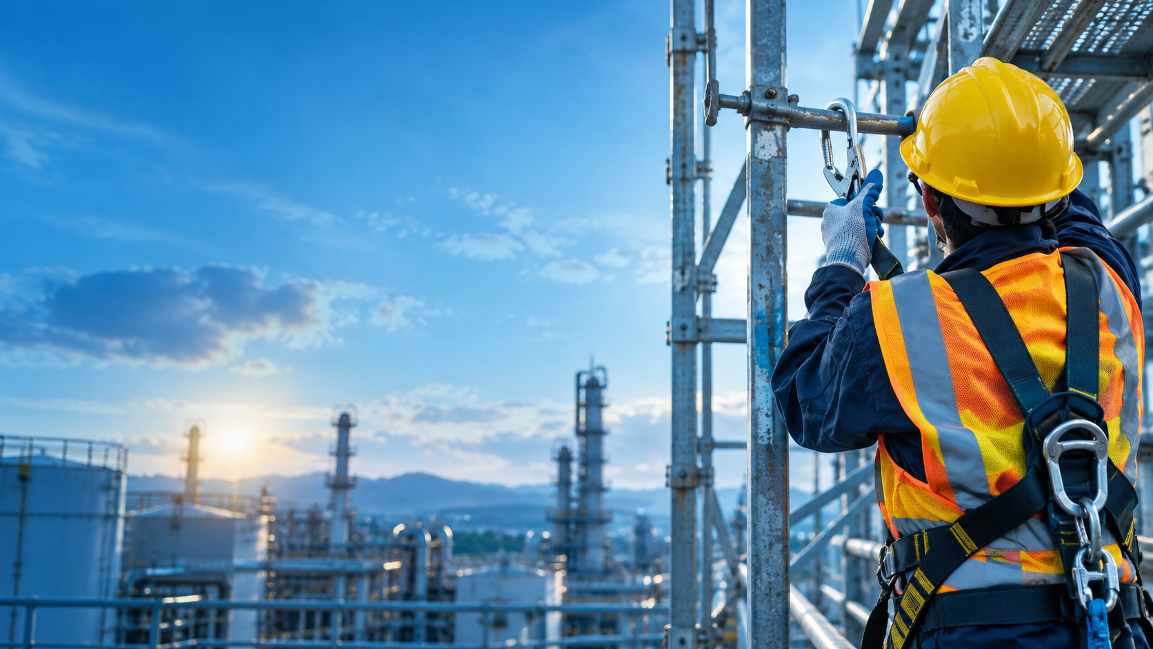 Segurança no trabalho em altura no ambiente industrial